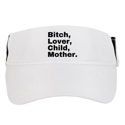 Bitch Lover Child Mother Adult Drive Performance Visor
