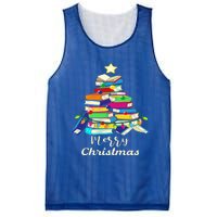 Book Lover Christmas Tree Library Book Xmas Tree Gift Mesh Reversible Basketball Jersey Tank