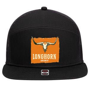 Beautiful Longhorn Costume For Texan Spirit Fans 7 Panel Mesh Trucker Snapback Hat