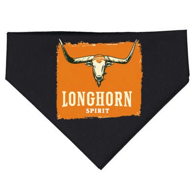 Beautiful Longhorn Costume For Texan Spirit Fans USA-Made Doggie Bandana