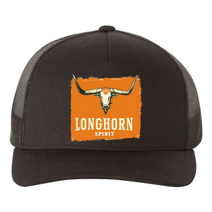 Beautiful Longhorn Costume For Texan Spirit Fans Yupoong Adult 5-Panel Trucker Hat