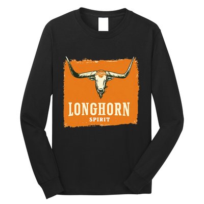 Beautiful Longhorn Costume For Texan Spirit Fans Long Sleeve Shirt