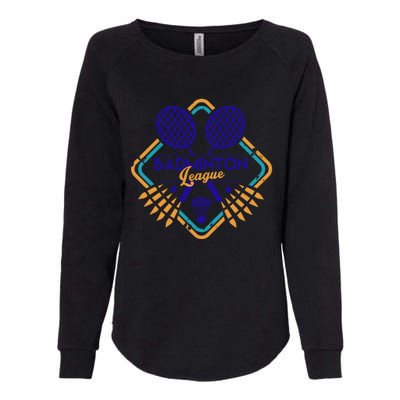 Badminton League Cute Gift Womens California Wash Sweatshirt