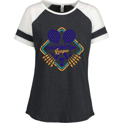 Badminton League Cute Gift Enza Ladies Jersey Colorblock Tee