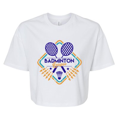 Badminton League Cute Gift Bella+Canvas Jersey Crop Tee