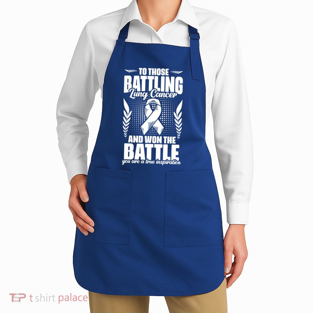 Battling Lung Cancer And Won Support Lung Cancer Survivor Gift Apron