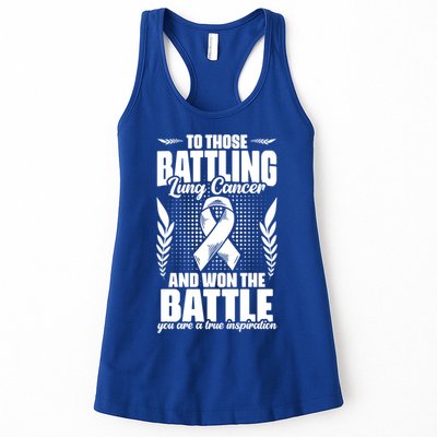 Battling Lung Cancer And Won Support Lung Cancer Survivor Gift Womens Tank Top