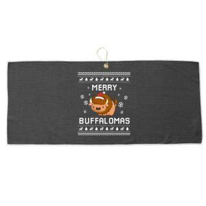 Buffalo Lover Christmas Ugly Xmas Buffalo Sweater Bison Gift Great Gift Large Microfiber Waffle Golf Towel