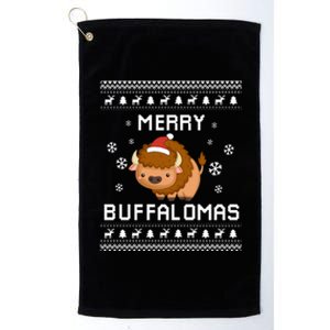 Buffalo Lover Christmas Ugly Xmas Buffalo Sweater Bison Gift Great Gift Platinum Collection Golf Towel