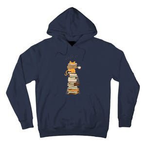 Book Lover Cat Reading Book Cats & Ladders For Education Day Tall Hoodie