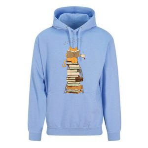 Book Lover Cat Reading Book Cats & Ladders For Education Day Unisex Surf Hoodie