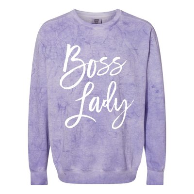 Boss Lady Cutes Trendy For Bosses Day Colorblast Crewneck Sweatshirt