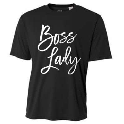 Boss Lady Cutes Trendy For Bosses Day Cooling Performance Crew T-Shirt