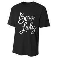 Boss Lady Cutes Trendy For Bosses Day Performance Sprint T-Shirt