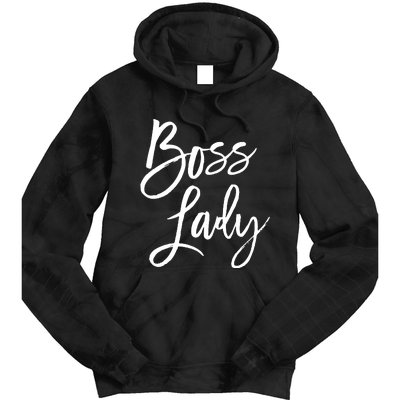 Boss Lady Cutes Trendy For Bosses Day Tie Dye Hoodie