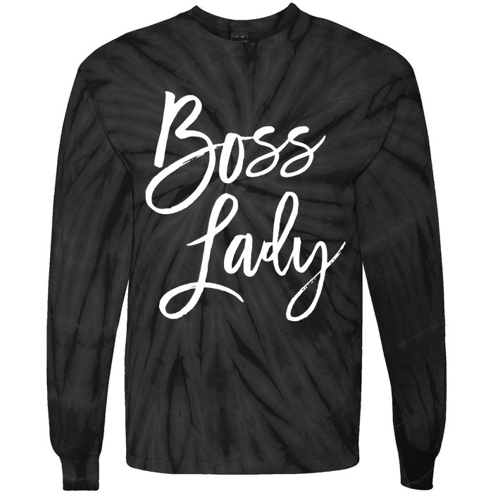 Boss Lady Cutes Trendy For Bosses Day Tie-Dye Long Sleeve Shirt