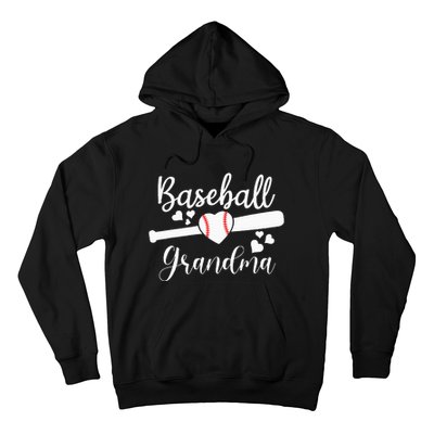 Baseball Lover Cute Baseball Grandma Hoodie