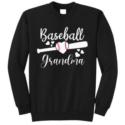 Baseball Lover Cute Baseball Grandma Sweatshirt