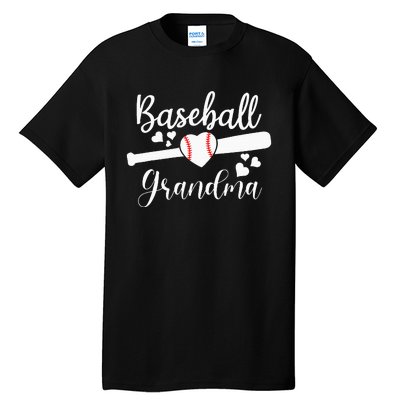 Baseball Lover Cute Baseball Grandma Tall T-Shirt