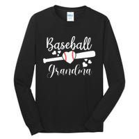 Baseball Lover Cute Baseball Grandma Tall Long Sleeve T-Shirt