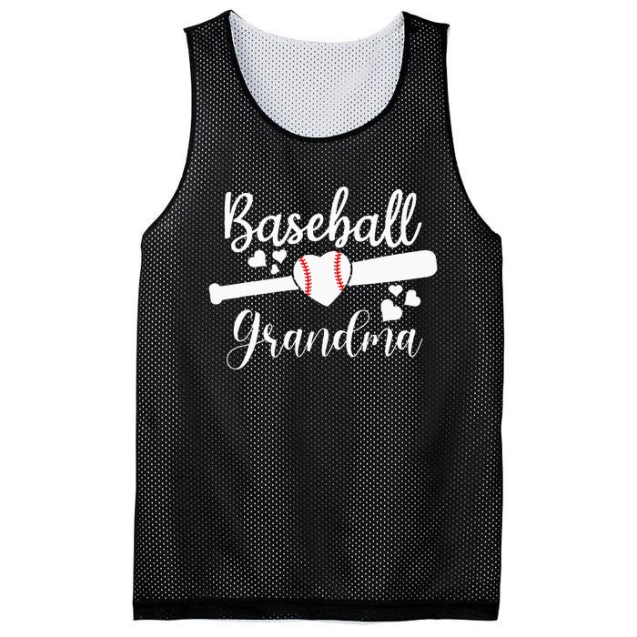 Baseball Lover Cute Baseball Grandma Mesh Reversible Basketball Jersey Tank