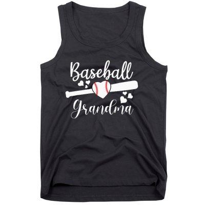 Baseball Lover Cute Baseball Grandma Tank Top