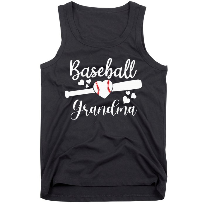 Baseball Lover Cute Baseball Grandma Tank Top