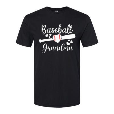 Baseball Lover Cute Baseball Grandma Softstyle CVC T-Shirt