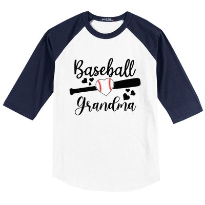 Baseball Lover Cute Baseball Grandma Baseball Sleeve Shirt