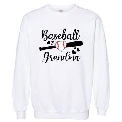 Baseball Lover Cute Baseball Grandma Garment-Dyed Sweatshirt