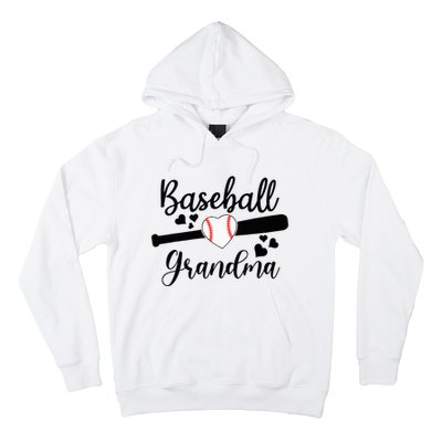 Baseball Lover Cute Baseball Grandma Hoodie