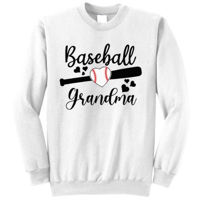 Baseball Lover Cute Baseball Grandma Sweatshirt