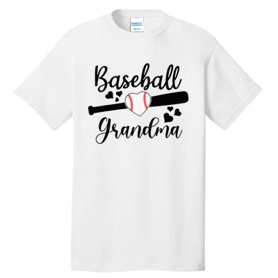 Baseball Lover Cute Baseball Grandma Tall T-Shirt