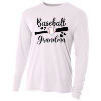 Baseball Lover Cute Baseball Grandma Cooling Performance Long Sleeve Crew