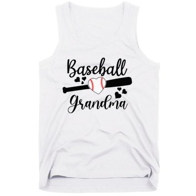 Baseball Lover Cute Baseball Grandma Tank Top