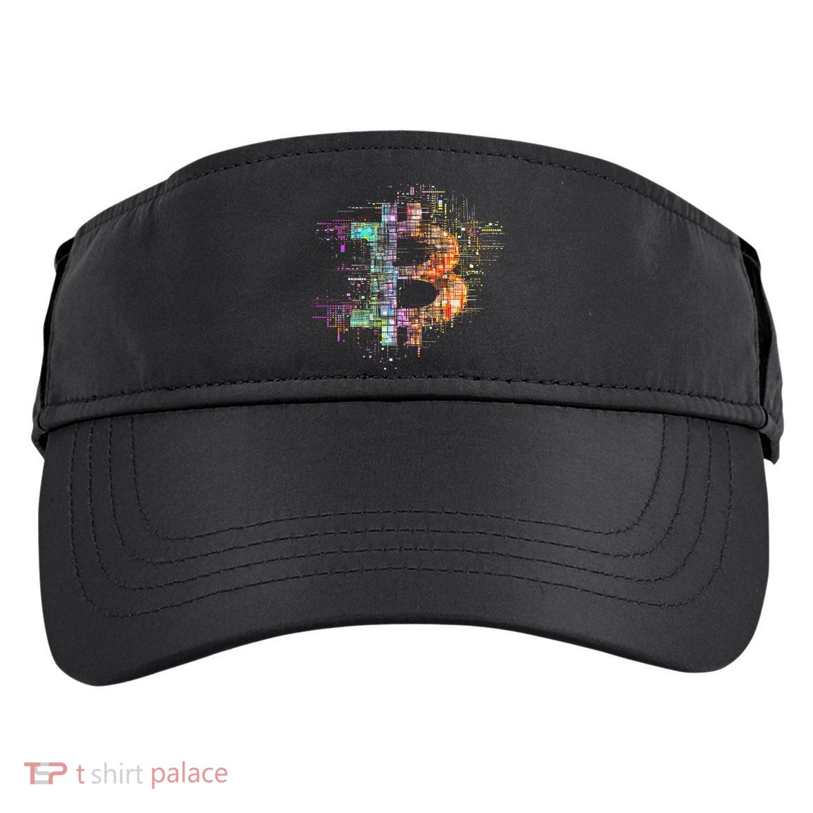 Bitcoin Logo Crypto Trader Investor Cryptocurrency Btc Adult Drive Performance Visor