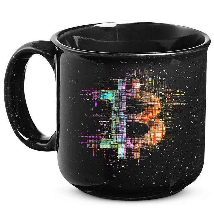 Bitcoin Logo Crypto Trader Investor Cryptocurrency Btc 15oz Campfire Ceramic Mug