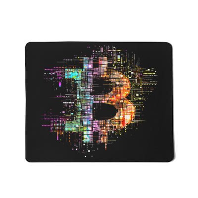 Bitcoin Logo Crypto Trader Investor Cryptocurrency Btc Mousepad