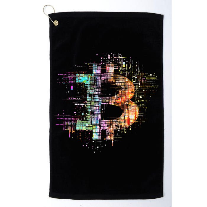 Bitcoin Logo Crypto Trader Investor Cryptocurrency Btc Golf Towel