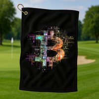 Bitcoin Logo Crypto Trader Investor Cryptocurrency Btc Golf Towel