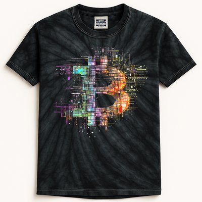 Bitcoin Logo Crypto Trader Investor Cryptocurrency Btc Kids Tie-Dye T-Shirt