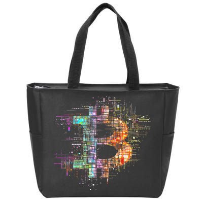 Bitcoin Logo Crypto Trader Investor Cryptocurrency Btc Zip Tote Bag