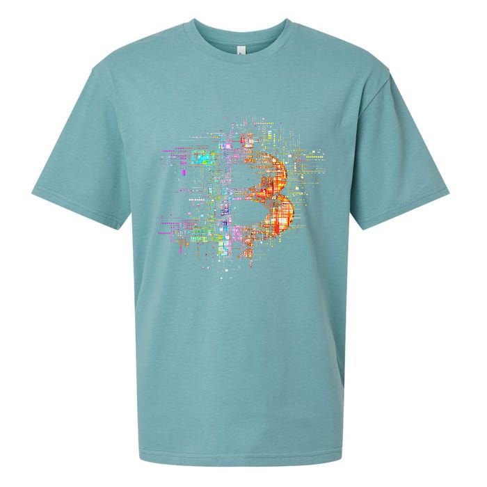 Bitcoin Logo Crypto Trader Investor Cryptocurrency Btc Sueded Cloud Jersey T-Shirt
