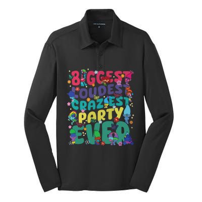 Biggest Loudest Craziest Party Ever Trolls Silk Touch Performance Long Sleeve Polo