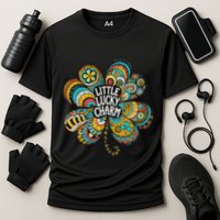 Boho Lucky Charm St. PatrickS Day Retro Four Leaf Clover Performance Shirt