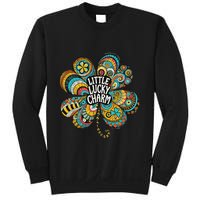Boho Lucky Charm St. PatrickS Day Retro Four Leaf Clover Sweatshirt