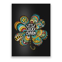 Boho Lucky Charm St. PatrickS Day Retro Four Leaf Clover Poster