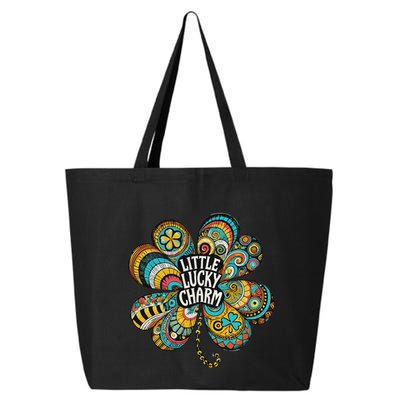Boho Lucky Charm St. PatrickS Day Retro Four Leaf Clover 25L Jumbo Tote