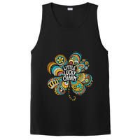 Boho Lucky Charm St. PatrickS Day Retro Four Leaf Clover PosiCharge Competitor Tank