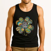 Boho Lucky Charm St. PatrickS Day Retro Four Leaf Clover Tank Top